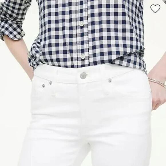 NWT J.Crew White Signature Stretch Mid-Rise Tall Flare Crop Jean Size 33T BP363 - Picture 2 of 14